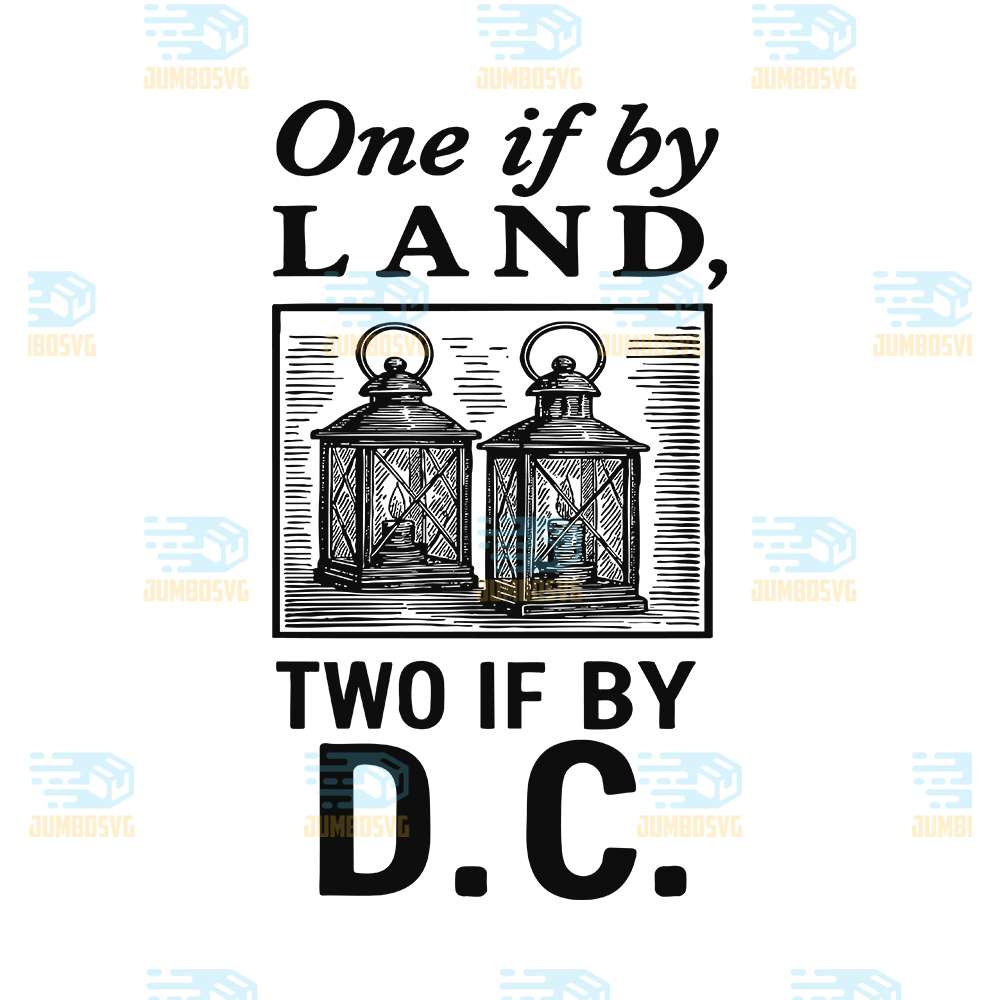 One-If-By-Land-Two-if-by-D-C-Svg