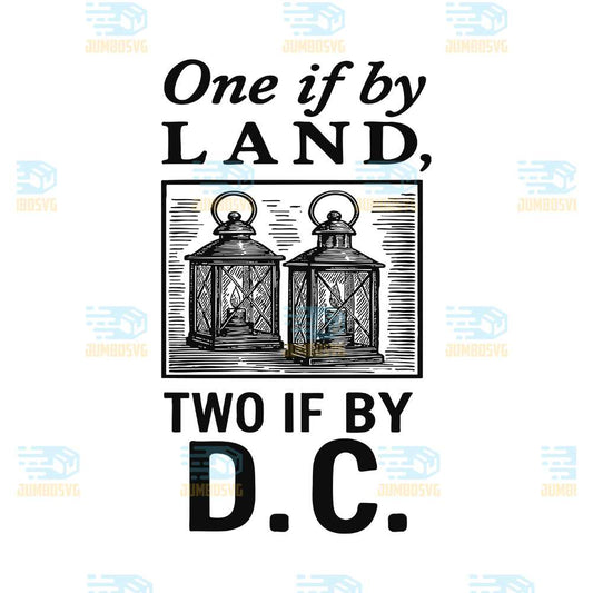 One-If-By-Land-Two-if-by-D-C-Svg