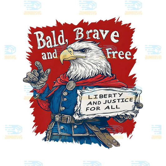 Patriotic-Bald-Man-Bald-Eagle-4th-Of-July-America-Png