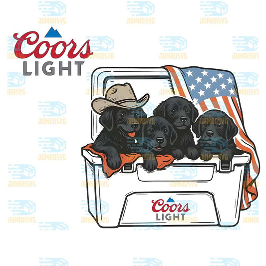Patriotic-Dogs-Coors-Light-Png