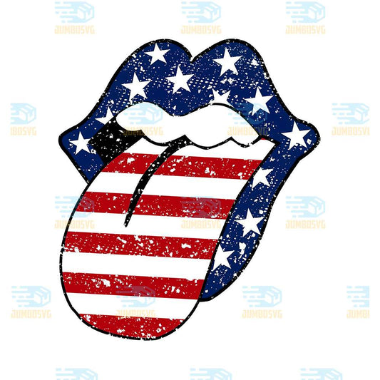 Patriotic-Rolling-Stones-America-Flag-Png