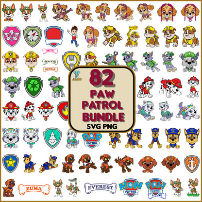 Paw Patrol Bundle Svg - Jumbosvg