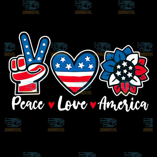 Peace-Love-America-4th-Of-July-Png