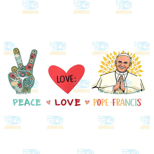 Peace-Love-Pope-Francis-Png