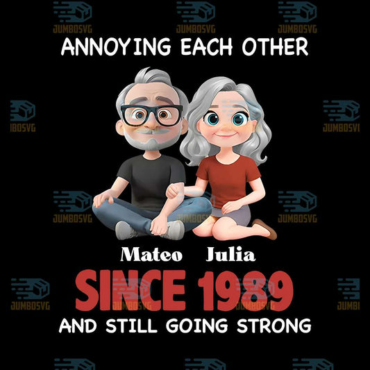 Personalized-Couple-Annoying-Each-Other-Since-1989-Png