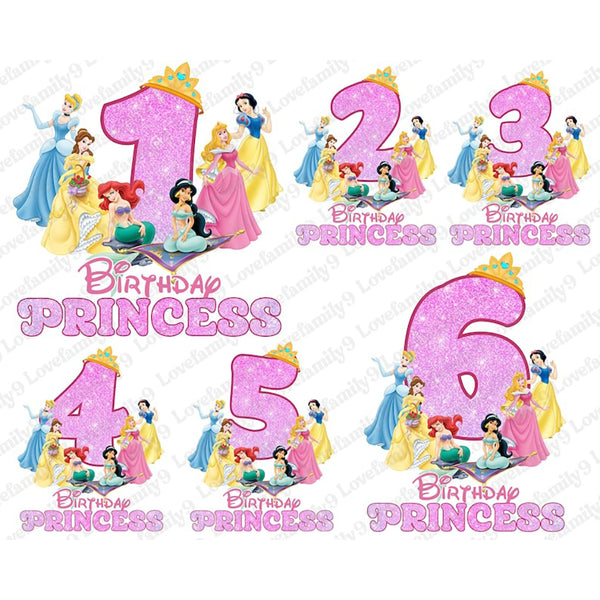 Personalized Princess Birthday Png, Birthday Princess Png, Birthday Girl Png, Magical Kingdom, Family Mathching Birthday Png, Custom Birthday, Instant Download