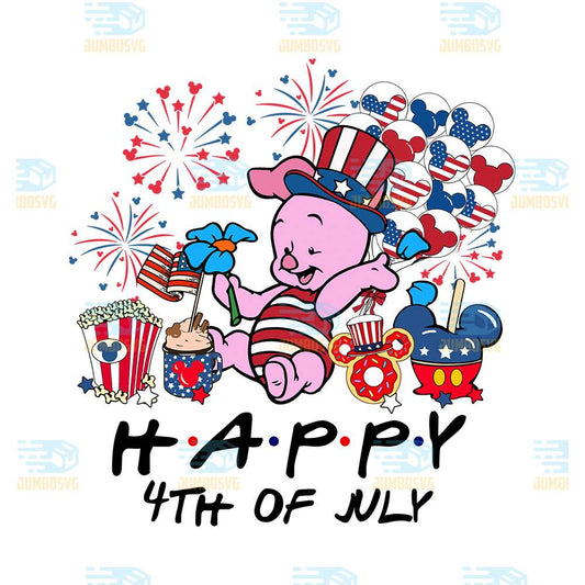 Piglet-America-Happy-4th-Of-July-Png