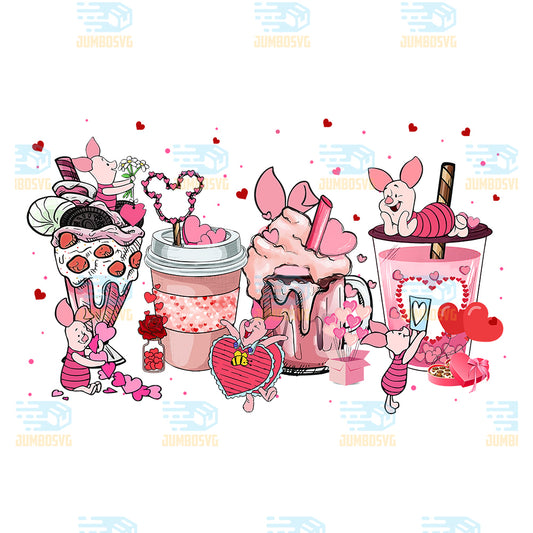 Piglet-Food-And-Drink-Valentine-s-Day-Png