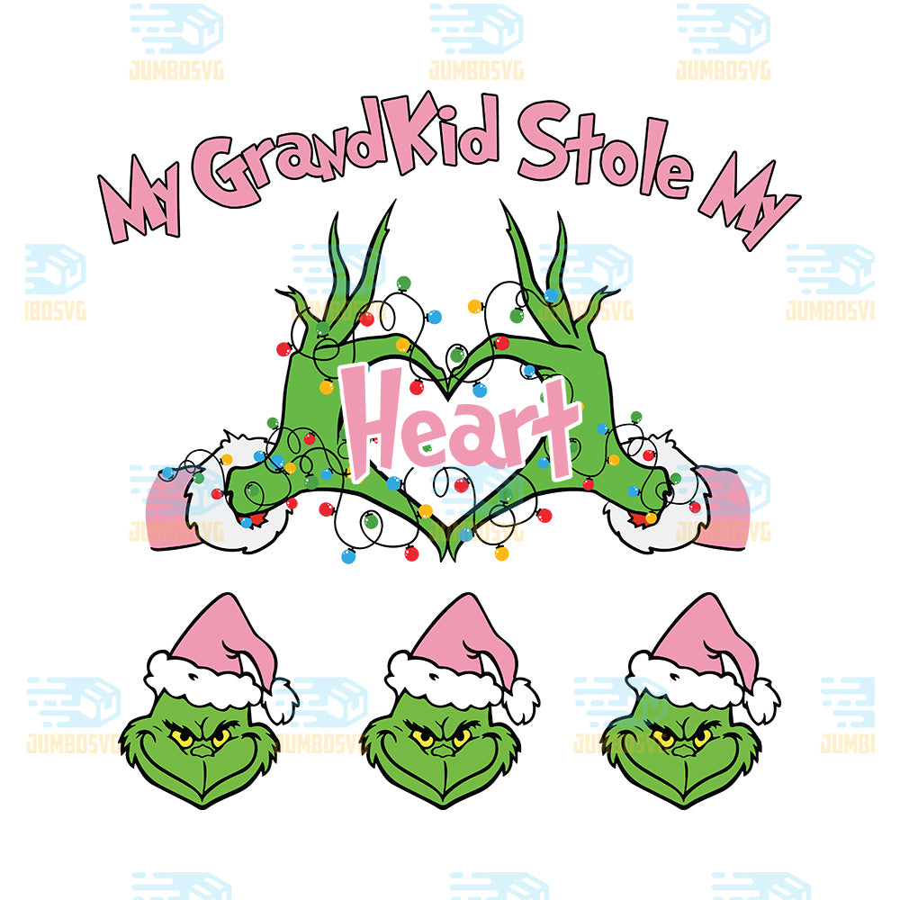 Pink-My-Grandkids-Stole-My-Heart-Christmas-Png