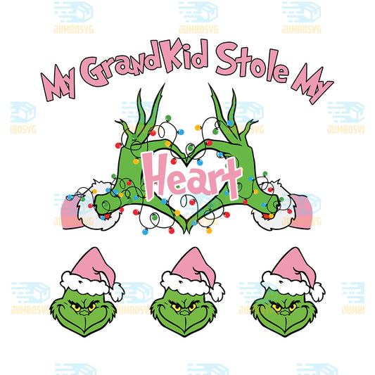 Pink-My-Grandkids-Stole-My-Heart-Christmas-Png
