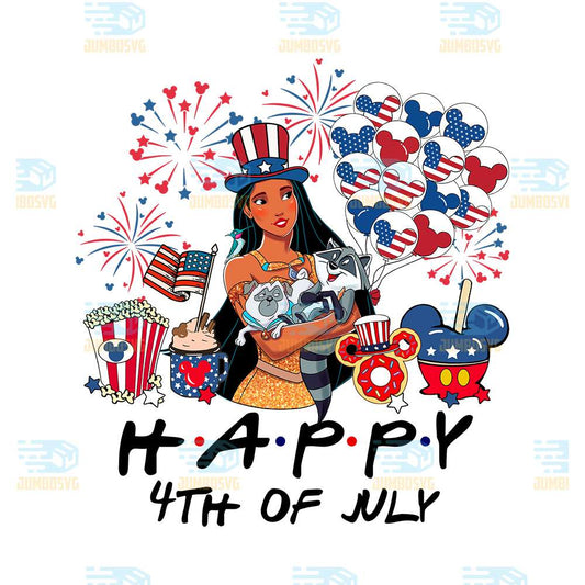 Pocahontas-America-Happy-4th-Of-July-Png