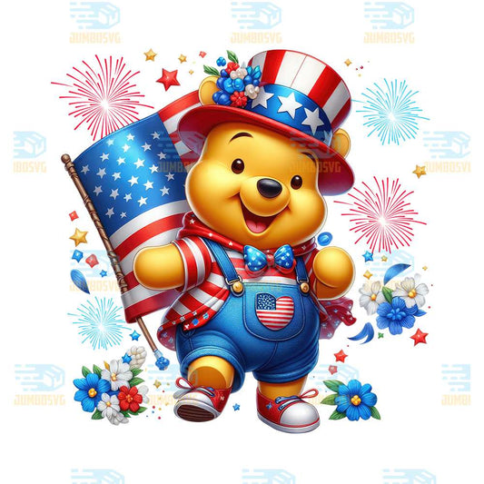 Pooh-America-4th-Of-July-Png-1