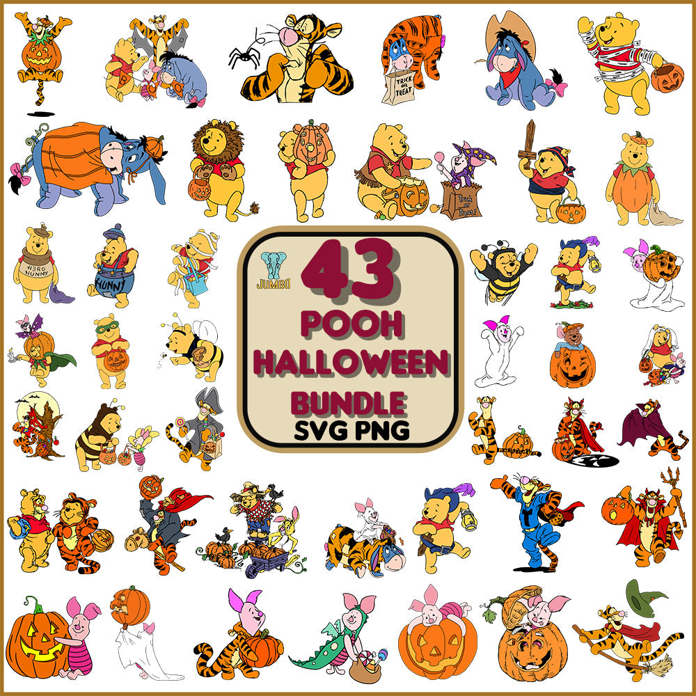 PoohHalloweenSvgBundle