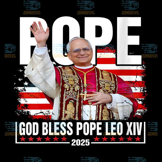 Pope-God-Bless-Pope-Leo-XIV-2025-Png