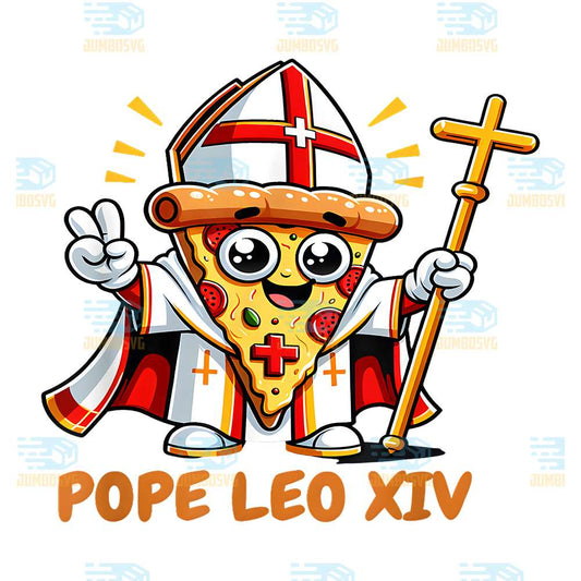 Pope-Robert-Prevost-Pope-Leo-XIV-Da-Pope-Funny-Pizza-Png