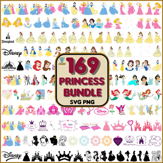 Princess Bundle Svg - Jumbosvg