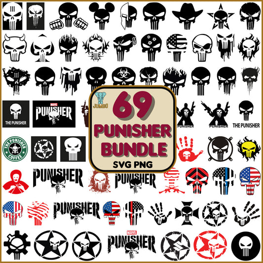 Punisher Bundle Svg - Jumbosvg