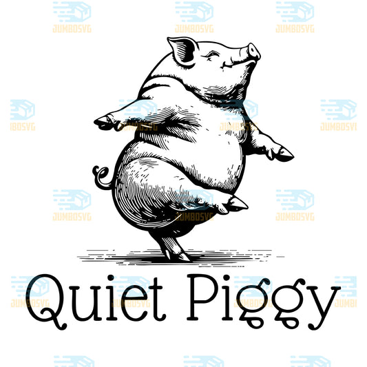 Quiet-Piggy-Svg