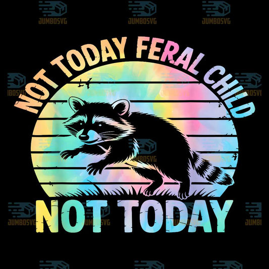 Raccoon-Not-Today-Feral-Child-Not-Today-Png