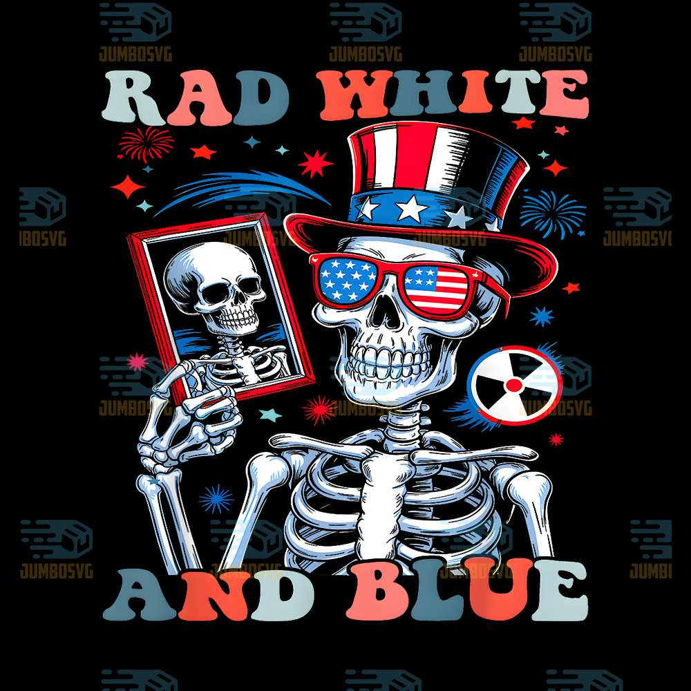 Rad-White-and-Blue-Skeleton-Patriotic-Radiology-MRI-CT-Png