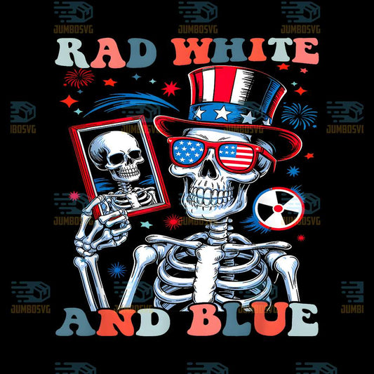 Rad-White-and-Blue-Skeleton-Patriotic-Radiology-MRI-CT-Png