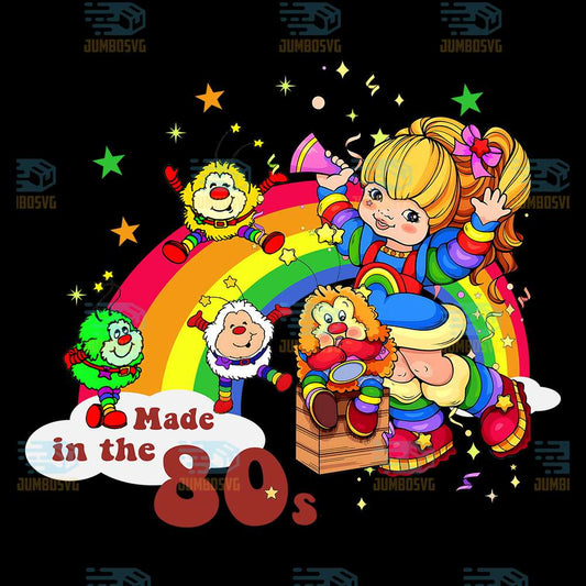 Raibow-Made-In-The-80s-Png