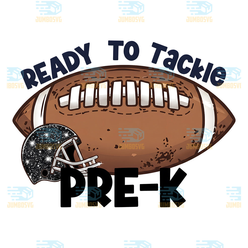 Ready-To-Tackie-Pre-K-Football-Png