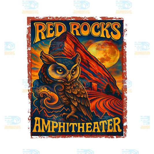 Red-Rocks-Amphitheater-Morrison-Colorado-Rock-Owl-Png
