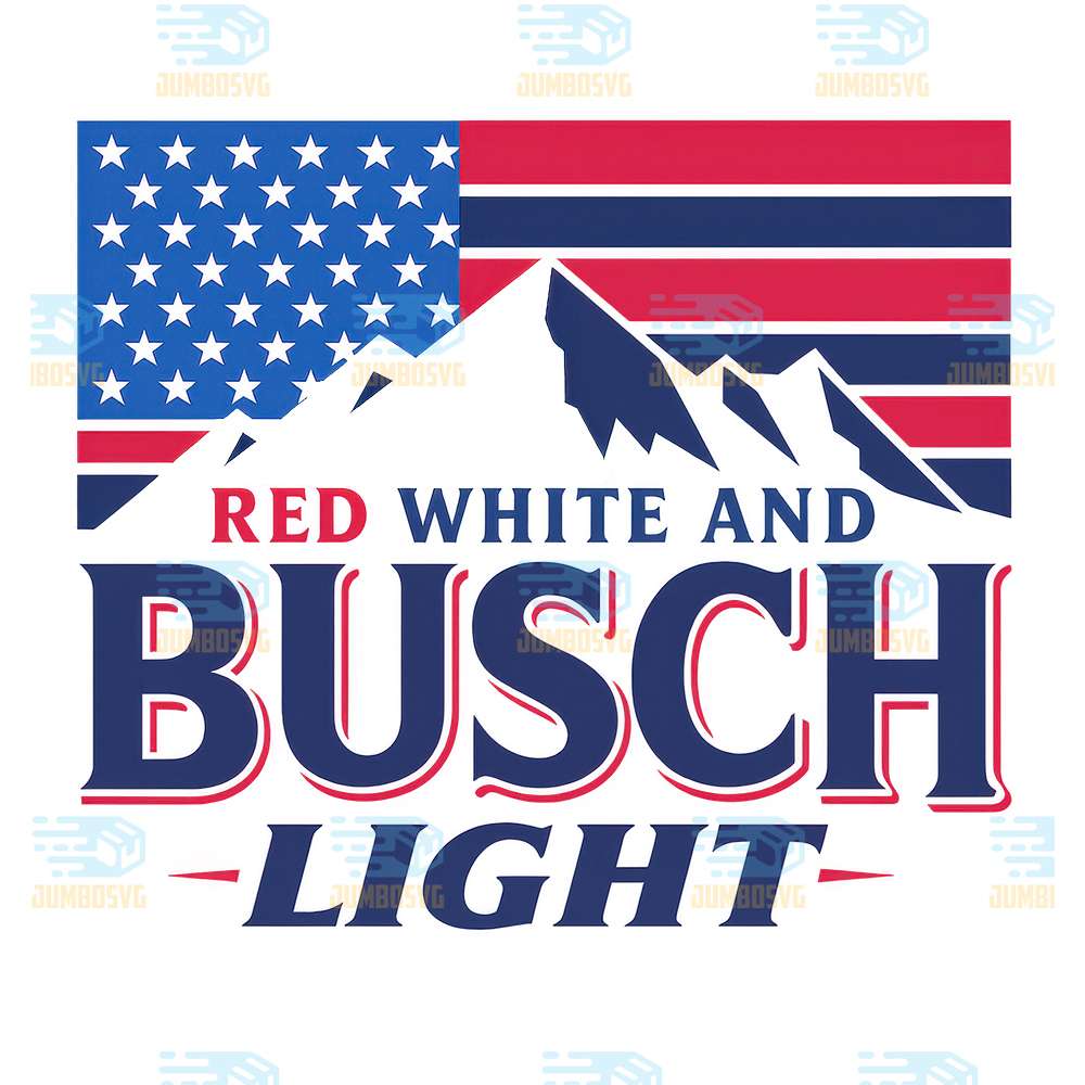 Red-White-And-Busch-Light-4th-Of-July-Png-3