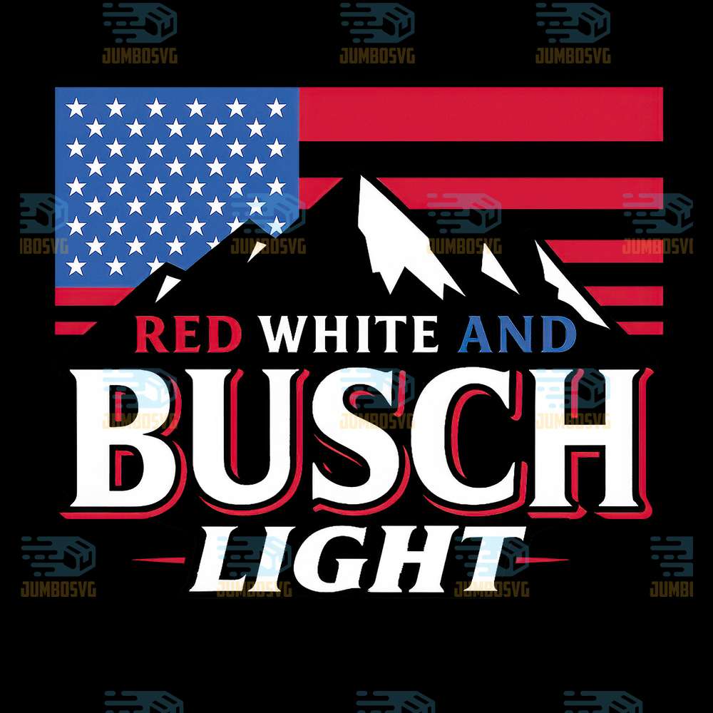 Red-White-And-Busch-Light-4th-Of-July-Png-4