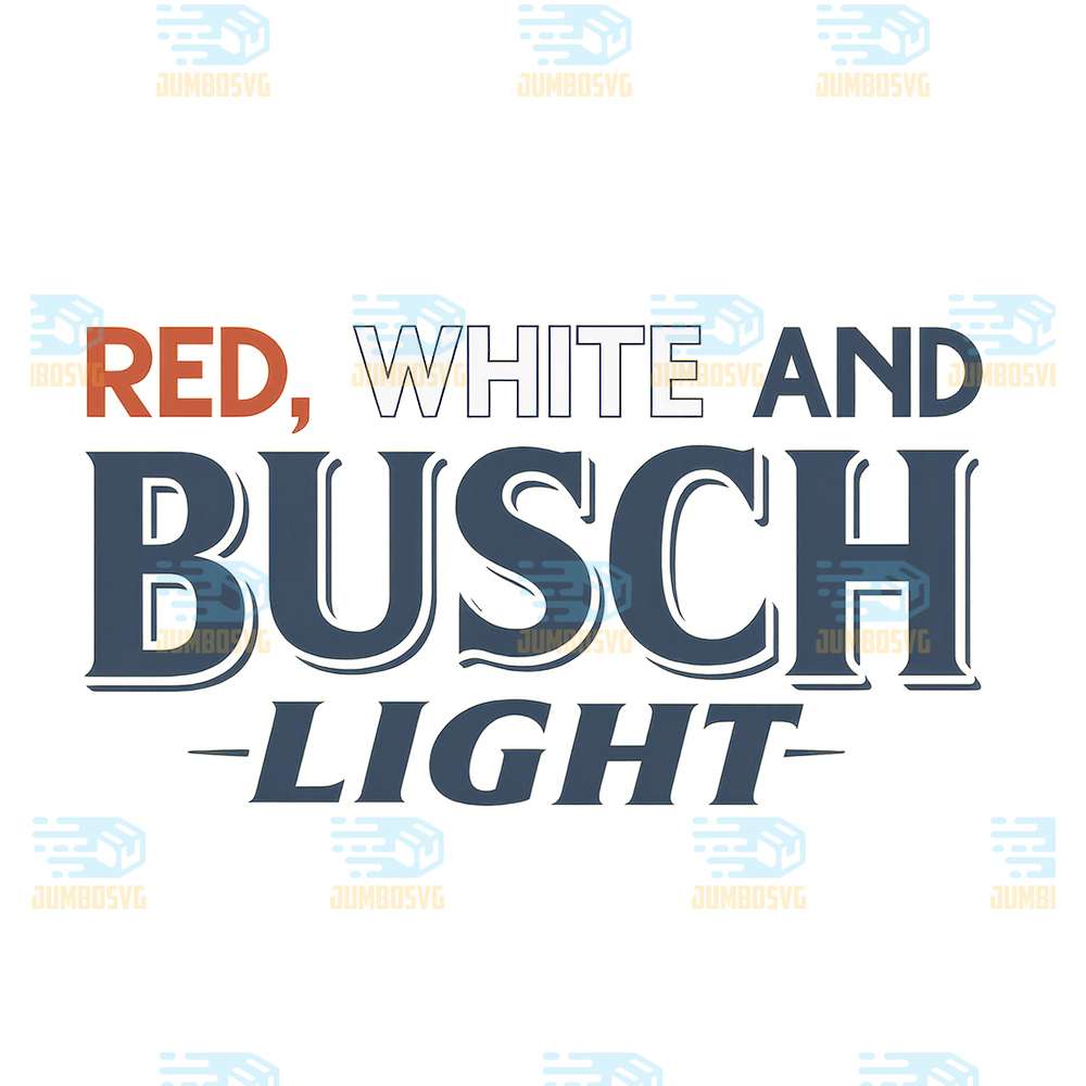 Red-White-And-Busch-Light-4th-Of-July-Png-7