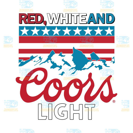Red-White-And-Coors-Light-Png