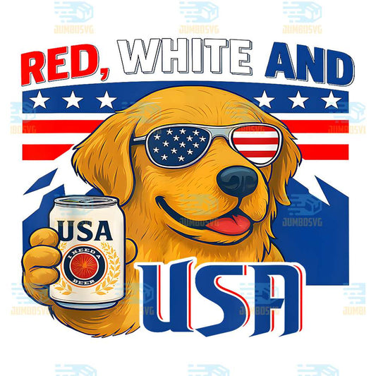 Red-White-And-Dog-USA-Flag-4th-Of-July-I-Need-Beer-Png