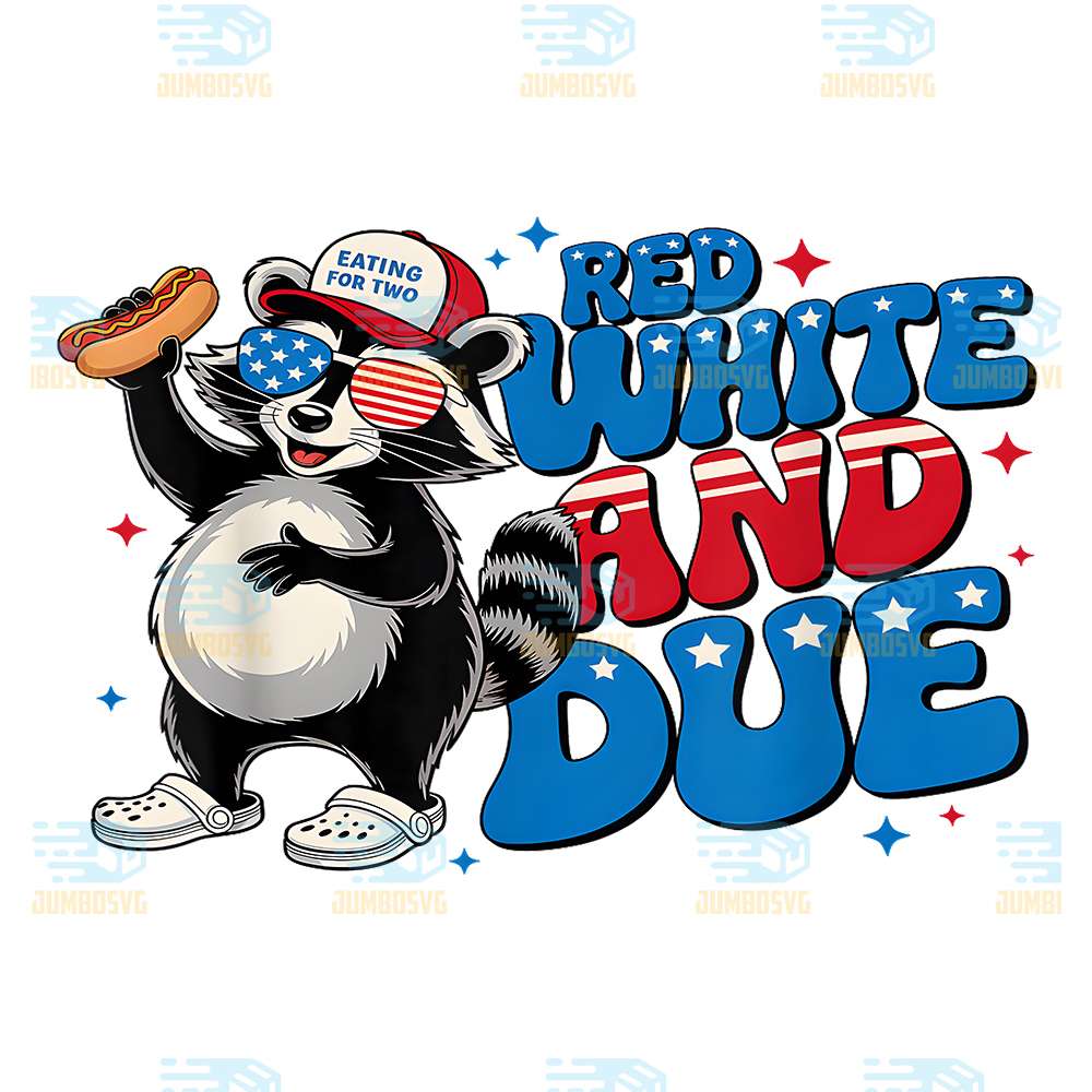 Red-White-And-Due-4th-Of-July-Raccoon-Png