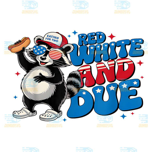 Red-White-And-Due-4th-Of-July-Raccoon-Png