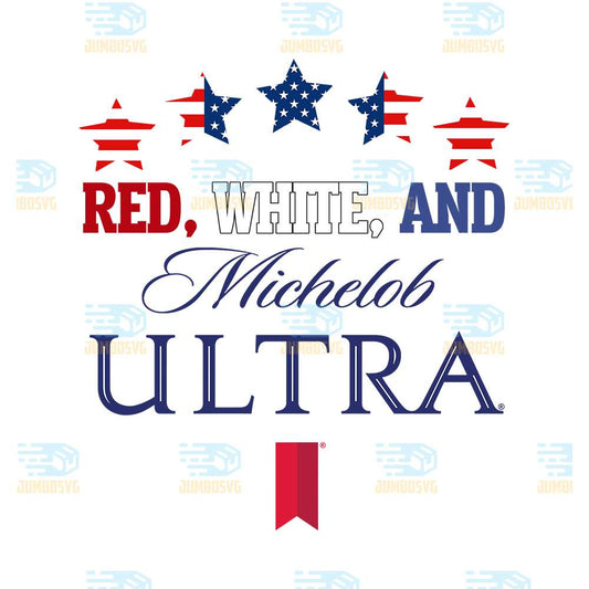 Red-White-And-Michelob-Ultra-Flag-With-Pocket-Png