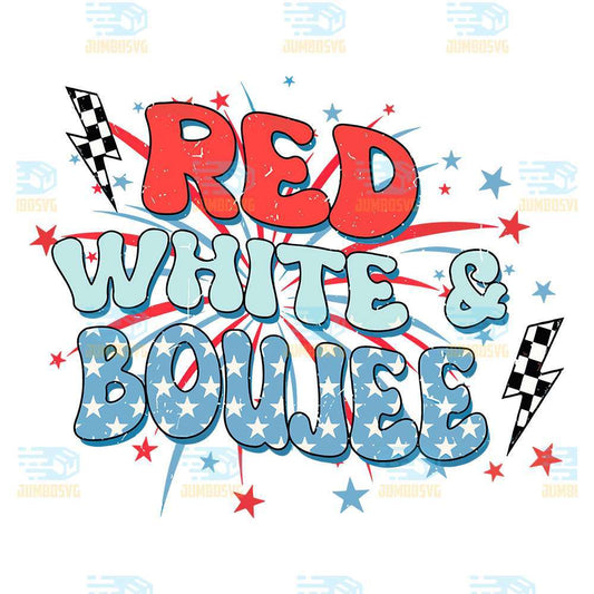 Red-White-Boujee-4th-Of-July-Png