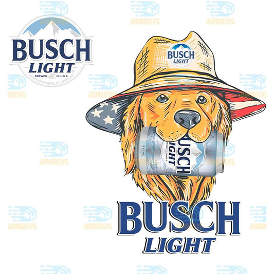 Red-White-and-Busch-Light-Dog-Png