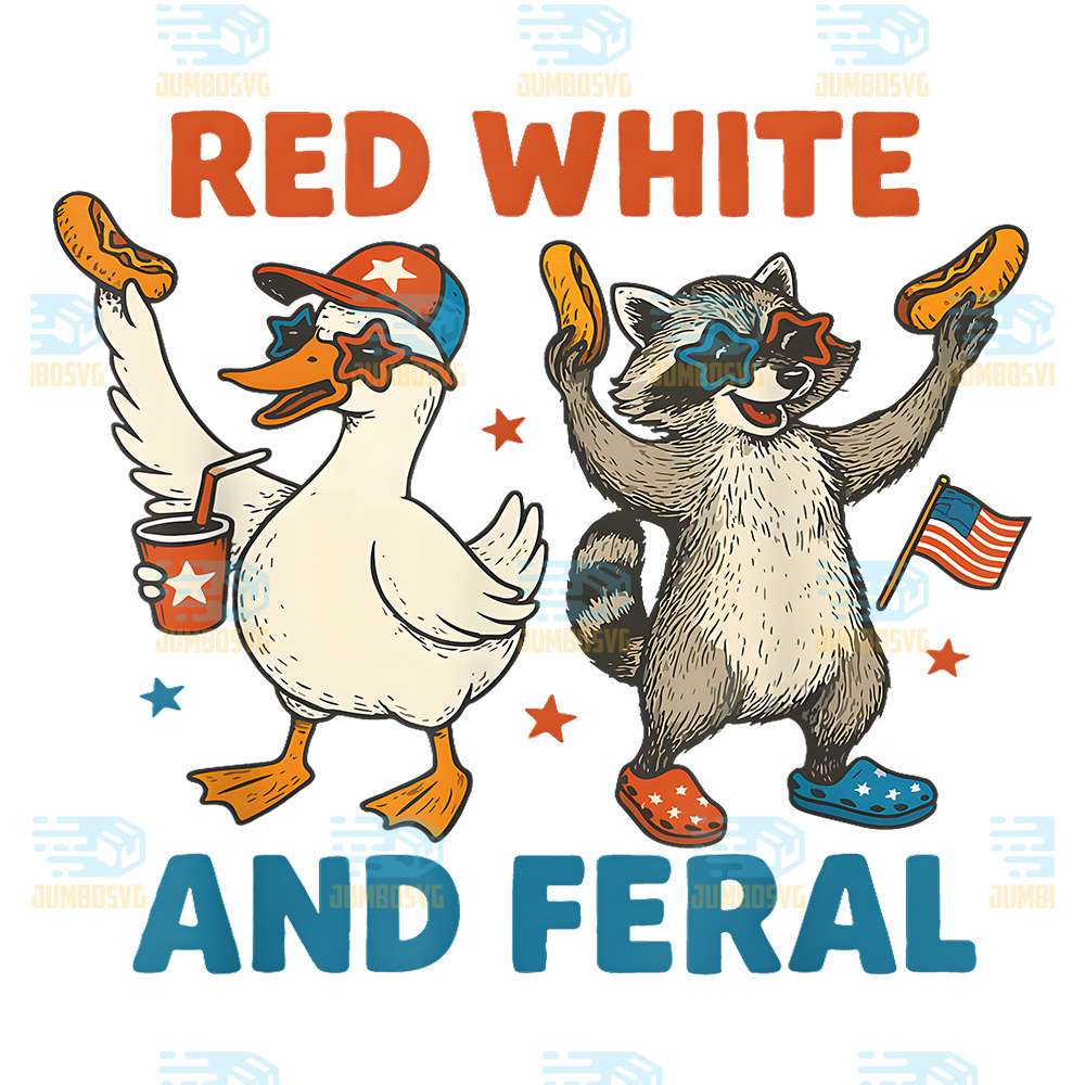 Red-White-and-Feral-Funny-Raccoon-4th-Of-July-Boys-Girls-Png