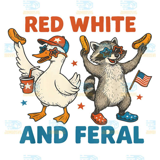 Red-White-and-Feral-Funny-Raccoon-4th-Of-July-Boys-Girls-Png