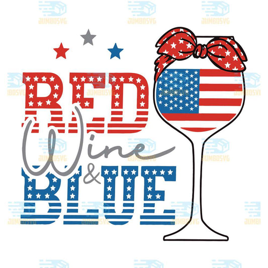 Red-Wine-And-Blue-4th-Of-July-Svg