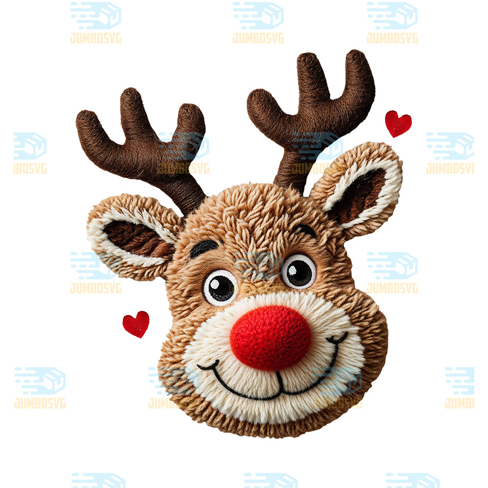 Reindeer-Yarn-Crochet-Christmas-Png-1