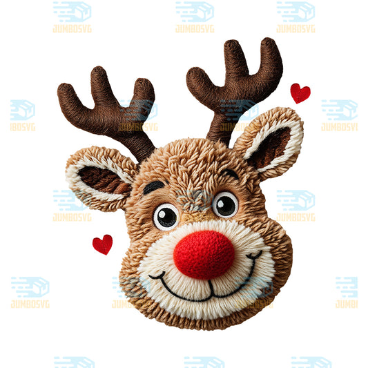 Reindeer-Yarn-Crochet-Christmas-Png-1