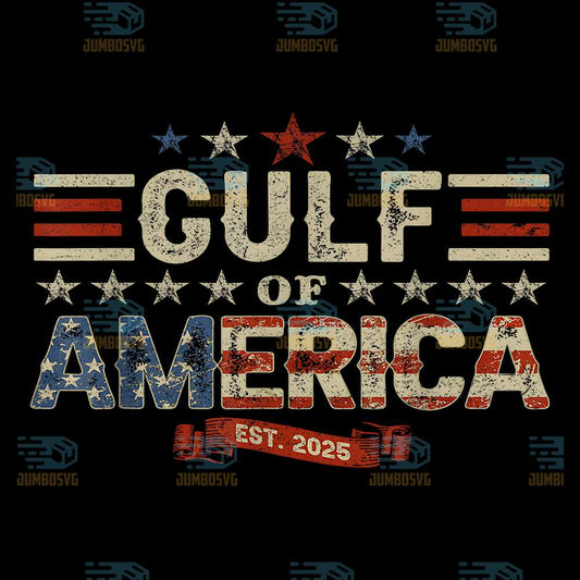 Retro-Gulf-Of-USA-America-Est-2025-American-Flag-Gulf-Mexico-Png