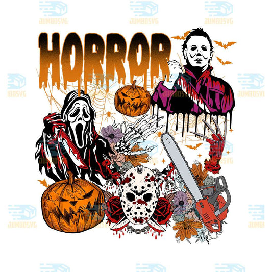 Retro-Spooky-Season-Horror-Halloween-Characters-Png