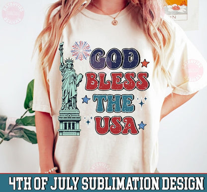 Retro 4th Of July PNG Bundle, 4th Of July Sublimation Design, America Shirt Design PNG, American mama png, Patriotic Png, Digital Download