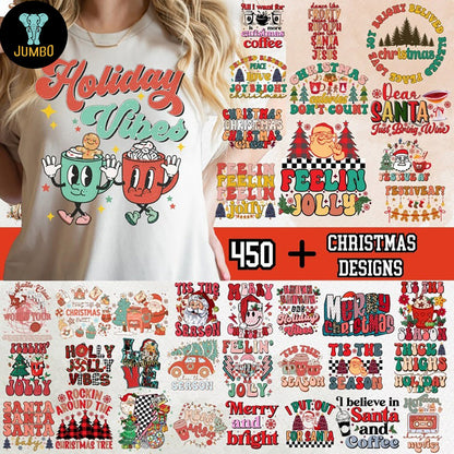 Retro Christmas Bundle Designs Svg - Jumbosvg