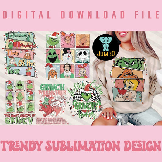 Retro Christmas Png Bundle 3 - Jumbosvg