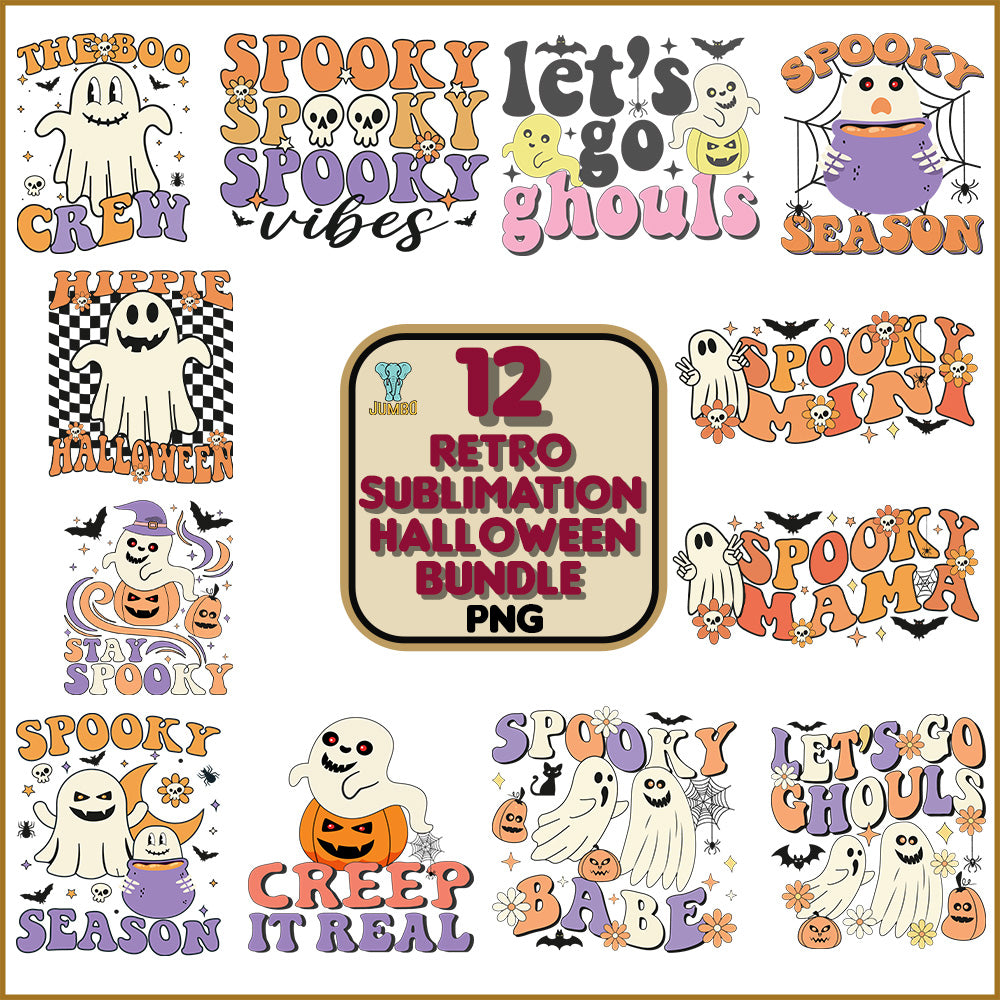 RetroSublimationHalloweenBundlePng