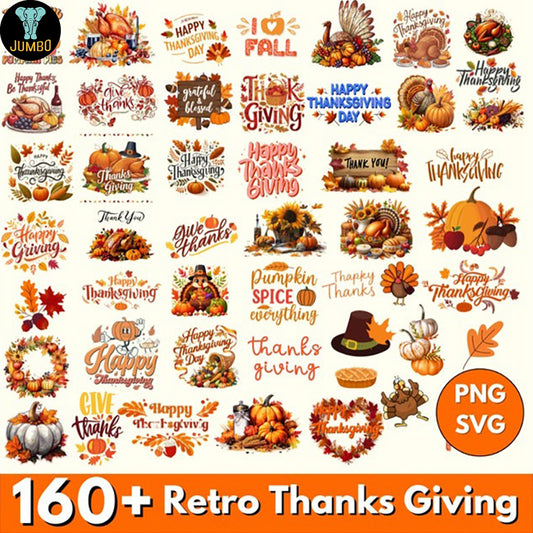 RetroThanksgivingPngBundle1